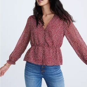 Madewell overture top in ditsy flowers